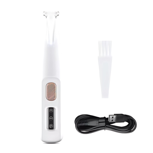 Trimma tryggt med Tasslyckans Trimmer – skonsam, effektiv och tyst.