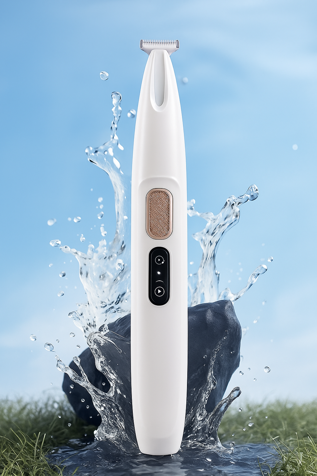 Trimma tryggt med Tasslyckans Trimmer – skonsam, effektiv och tyst.